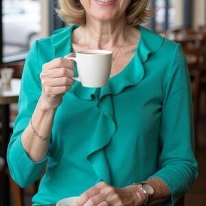 Matilda Jane Britta Friends Forever Green Ruffle Size L